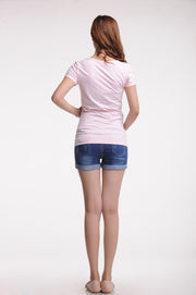 Summer Maternity Denim Shorts