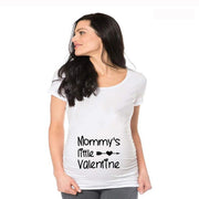 Maternity Short Sleeve Cartoon Print T-Shirt