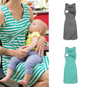 Sleeveless Loose Breastfeeding Nursing Dress
