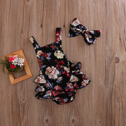 Baby Flower Sleeveless Jumpsuit