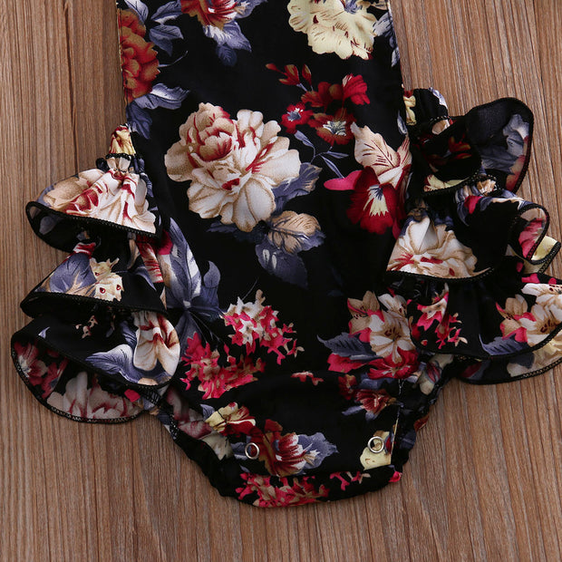 Baby Flower Sleeveless Jumpsuit
