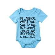 Newborn Grandma Short Sleeve Romper Jumpsuit
