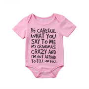 Newborn Grandma Short Sleeve Romper Jumpsuit