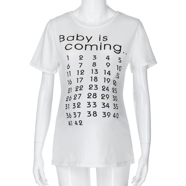 Baby is Coming Maternity T-Shirt