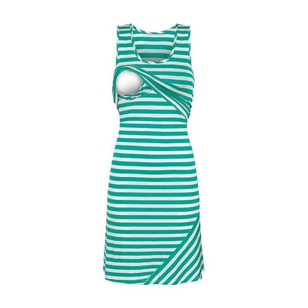 Sleeveless Loose Breastfeeding Nursing Dress