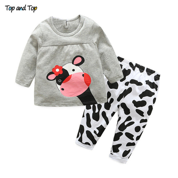 Top and Top baby girls clothing sets 2019 summer infant petal short sleeve t-shirts pants 2pcs toddler newborn girl clothes