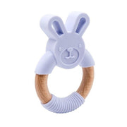 Silicone Wooden Ring Hand Baby Teether