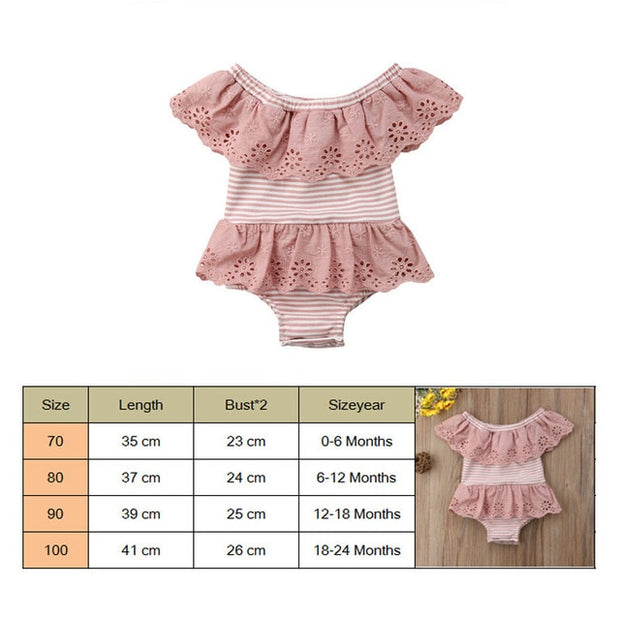 Infant Newborn Baby Girls Ruffles Rompers Summer Lace Flower Baby Girls Clothes Toddler Girl Jumpsuit Playsuit 2019 New