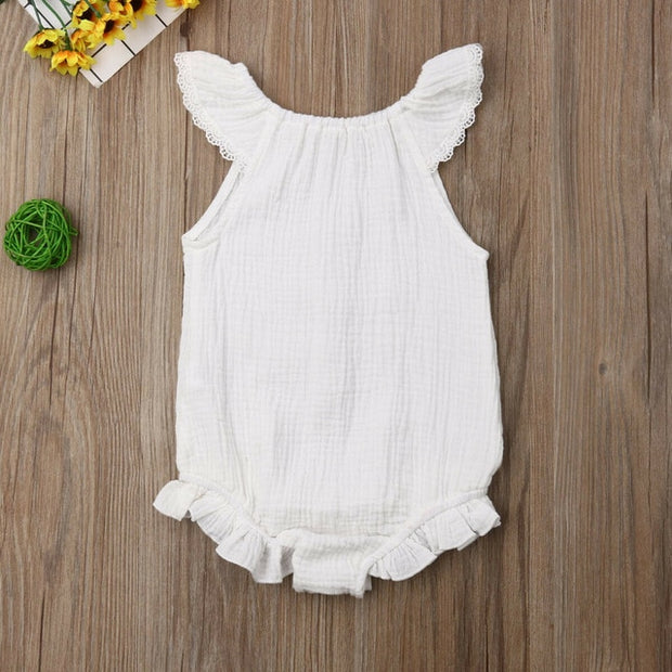 Lace Short Sleeve Summer Romper