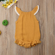 Lace Short Sleeve Summer Romper