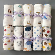 Muslin 100% Cotton Baby Swaddles Soft Newborn Blankets