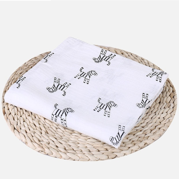 Muslin 100% Cotton Baby Swaddles Soft Newborn Blankets