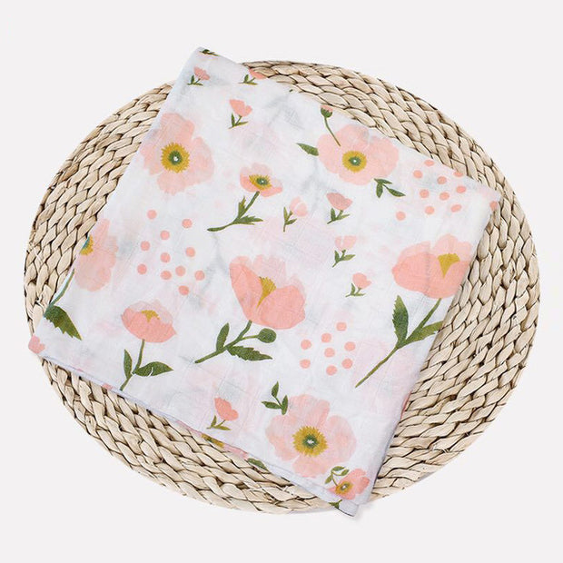 Muslin 100% Cotton Baby Swaddles Soft Newborn Blankets