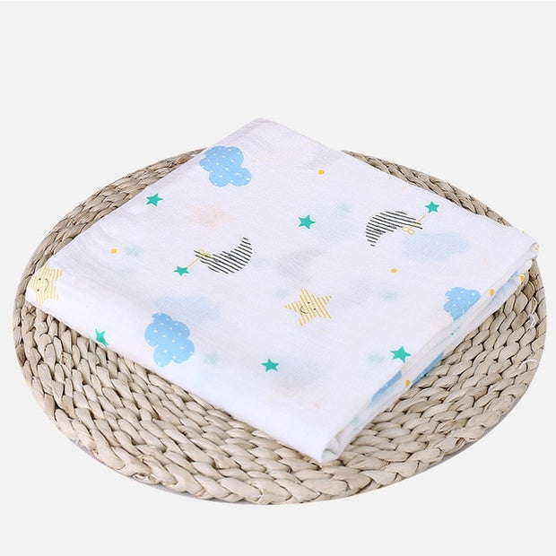 Muslin 100% Cotton Baby Swaddles Soft Newborn Blankets