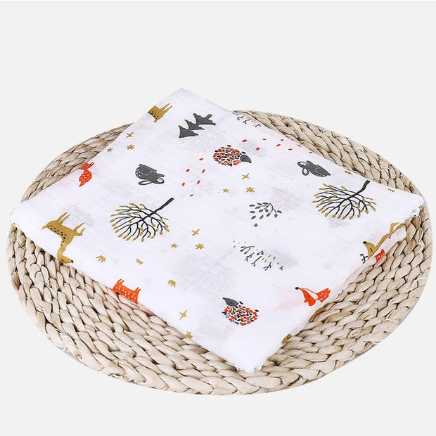 Muslin 100% Cotton Baby Swaddles Soft Newborn Blankets