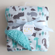 Baby Blankets New Thicken Double Layer Coral Fleece