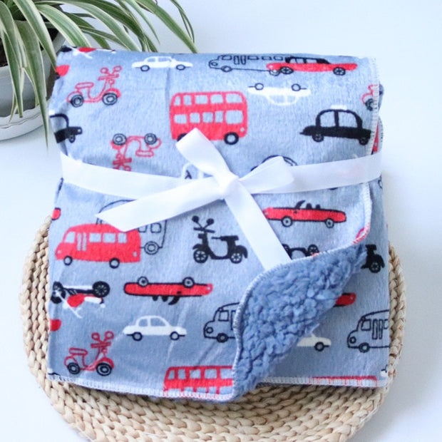 Baby Blankets New Thicken Double Layer Coral Fleece