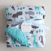 Baby Blankets New Thicken Double Layer Coral Fleece