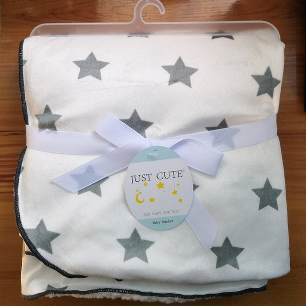 Baby Blankets New Thicken Double Layer Coral Fleece