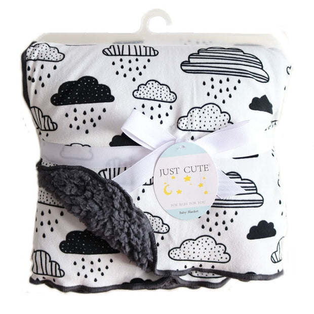 Baby Blankets New Thicken Double Layer Coral Fleece