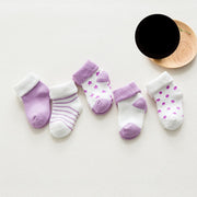 5 pair High Quality  Comfort Cotton Newborn Socks Kids Boy