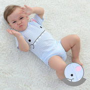 Short Sleeve Unisex Animal style infant Jumpsuit