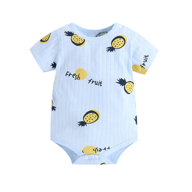 Short Sleeve Unisex Animal style infant Jumpsuit