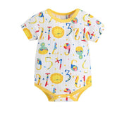 Short Sleeve Unisex Animal style infant Jumpsuit