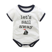 Short Sleeve Unisex Animal style infant Jumpsuit