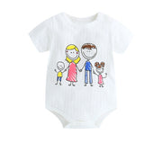 Short Sleeve Unisex Animal style infant Jumpsuit