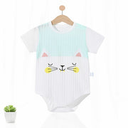 Short Sleeve Unisex Animal style infant Jumpsuit
