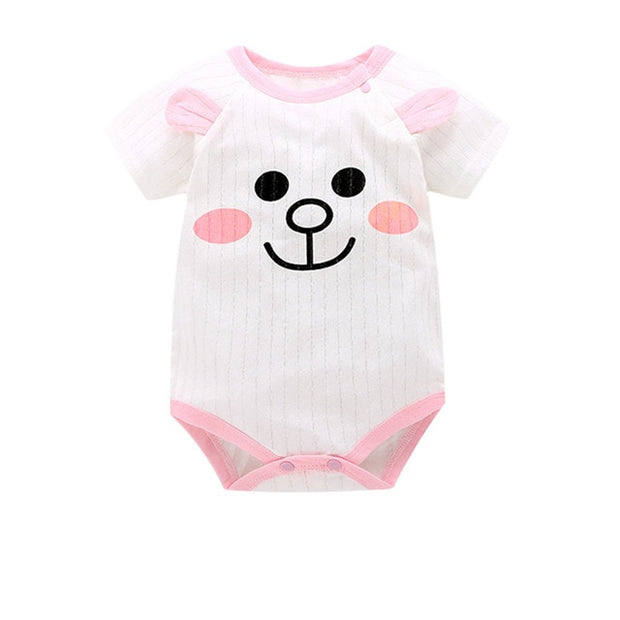 Short Sleeve Unisex Animal style infant Jumpsuit