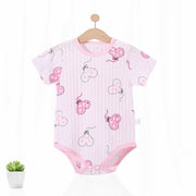 Short Sleeve Unisex Animal style infant Jumpsuit