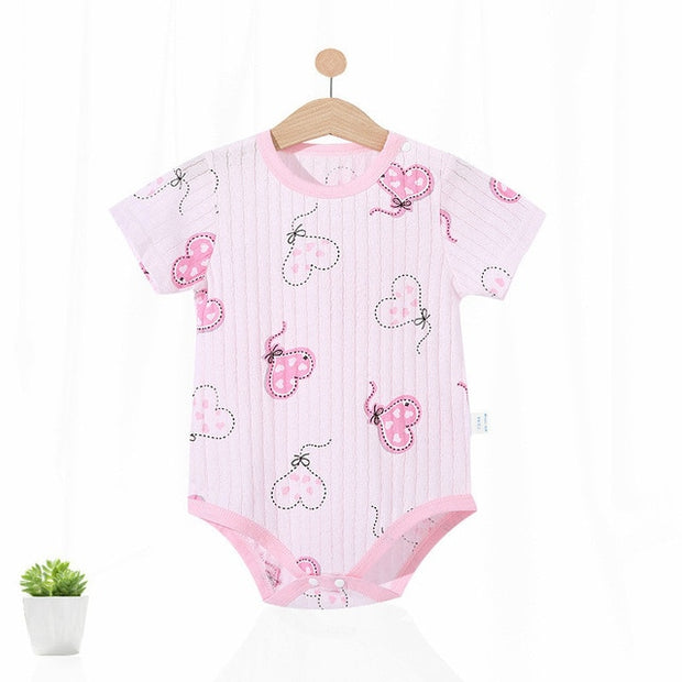 Short Sleeve Unisex Animal style infant Jumpsuit