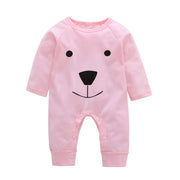 Long Sleeve Unisex  Baby Rompers cute Animal Printed
