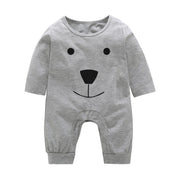 Long Sleeve Unisex  Baby Rompers cute Animal Printed