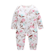 Long Sleeve Unisex  Baby Rompers cute Animal Printed