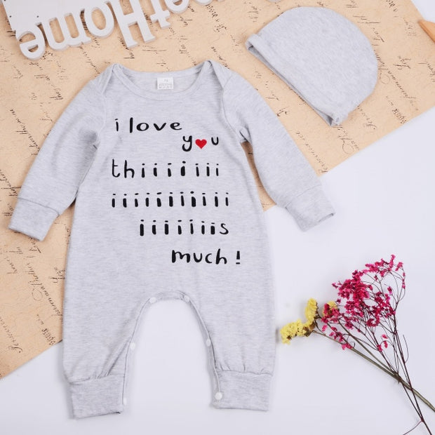 Long Sleeve Unisex  Baby Rompers cute Animal Printed