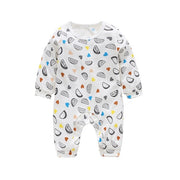 Long Sleeve Unisex  Baby Rompers cute Animal Printed