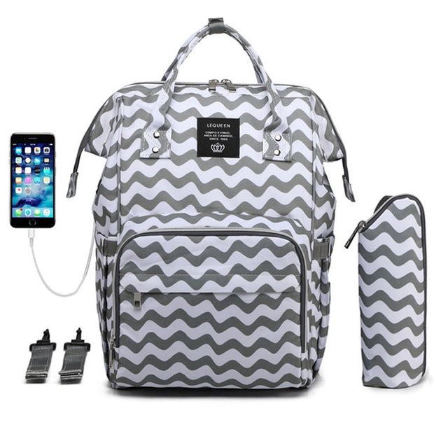 Infant Maternity Diaper Bag  USB Care Large Capacity Bag Waterproof