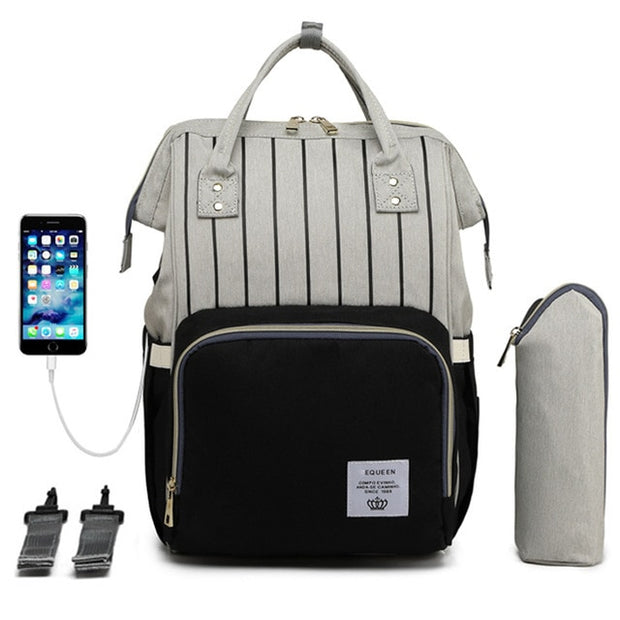 Infant Maternity Diaper Bag  USB Care Large Capacity Bag Waterproof