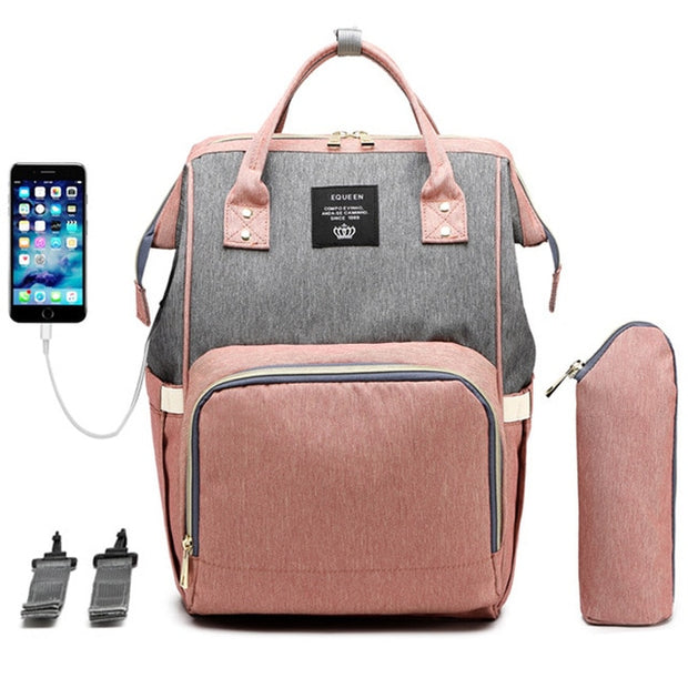 Infant Maternity Diaper Bag  USB Care Large Capacity Bag Waterproof