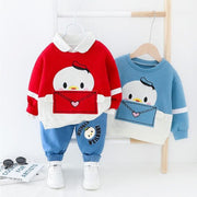 Cute cartoon hoodie+Pants Sets Sports Suit