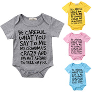 Newborn Grandma Short Sleeve Romper Jumpsuit